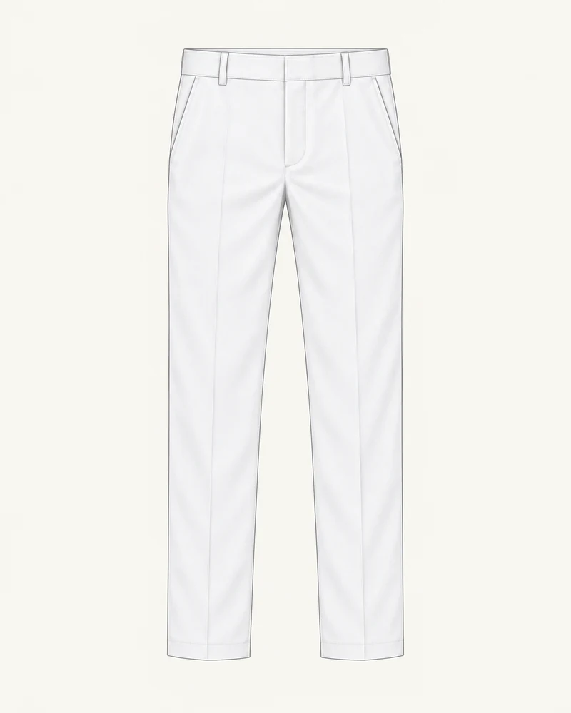 Slim-fit school trouser Size Guide measurement illustration