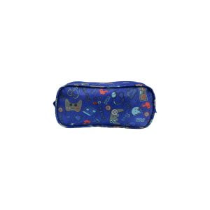 2 Zipper Pencil Case Gamer Royal