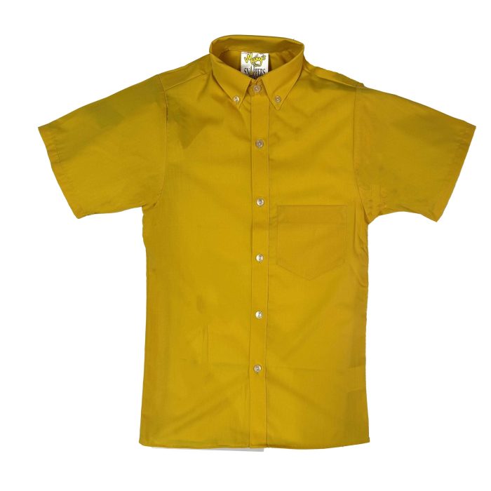 174-1 AND 174-14 Allwear Junior School Shirt Short Sleeve Gold - Image 1