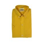 Allwear Senior Short Sleeve School Shirt Gold - Image 2