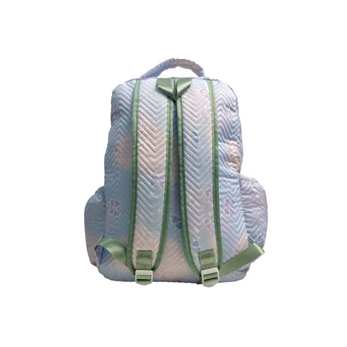 Boomerang Quilted Glitter Backpack Butterfly Sky And Pink - Image 3