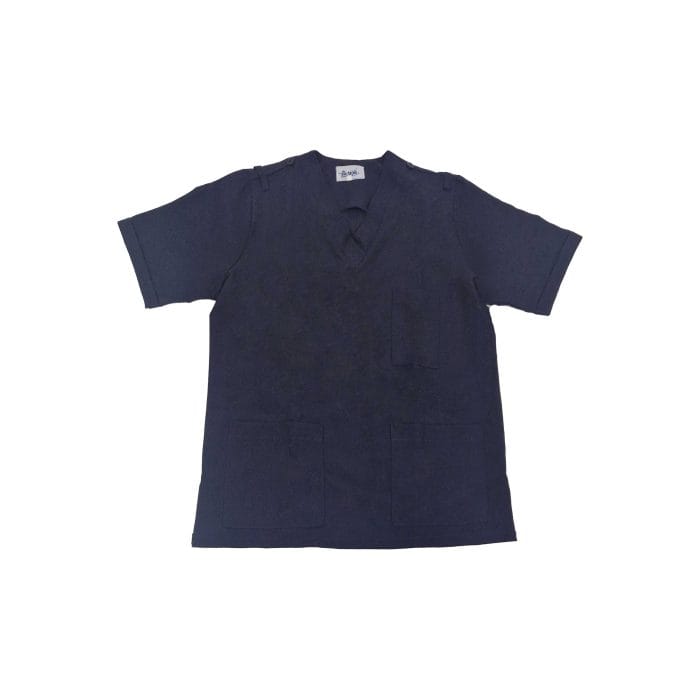 310-1 navy Mens V Neck Top Navy ( Xs -Xl )