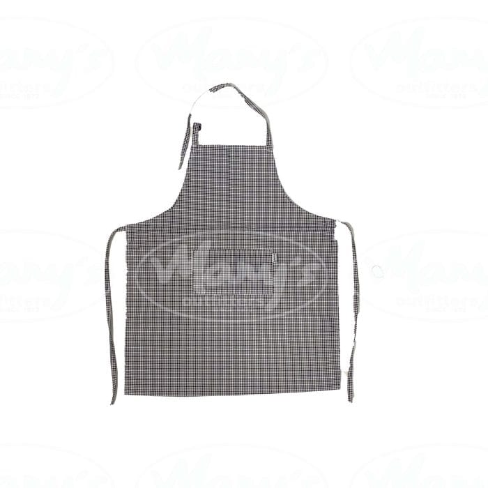 551-9 Duro Chefs Bib Apron Black and White Check Chefs Bib Apron Black/White Check - Image 1
