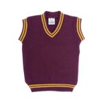 Maroon Pullovers With Gold Stripes