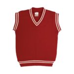 Red Pullovers With White Stripes