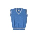 Sky Blue Pullovers With White Stripes