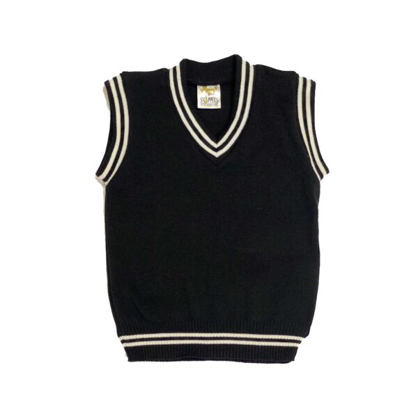 Black Pullovers With White Stripes