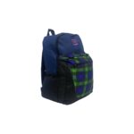 Baggy Royal Emerald Check Polyester Backpack - Image 3