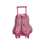 School Mate Large Kids Trolley Back Pack Unicorn Pink - Image 3