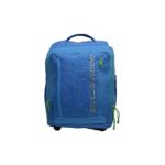 Boomerang Front Open Trolley Backpack Blue and Apple