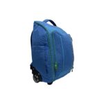 Boomerang Front Open Trolley Backpack Blue and Apple - Image 2
