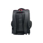 Boomerang Front Open Trolley Backpack Melange And Red - Image 3