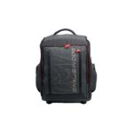 Boomerang Front Open Trolley Backpack Melange And Red