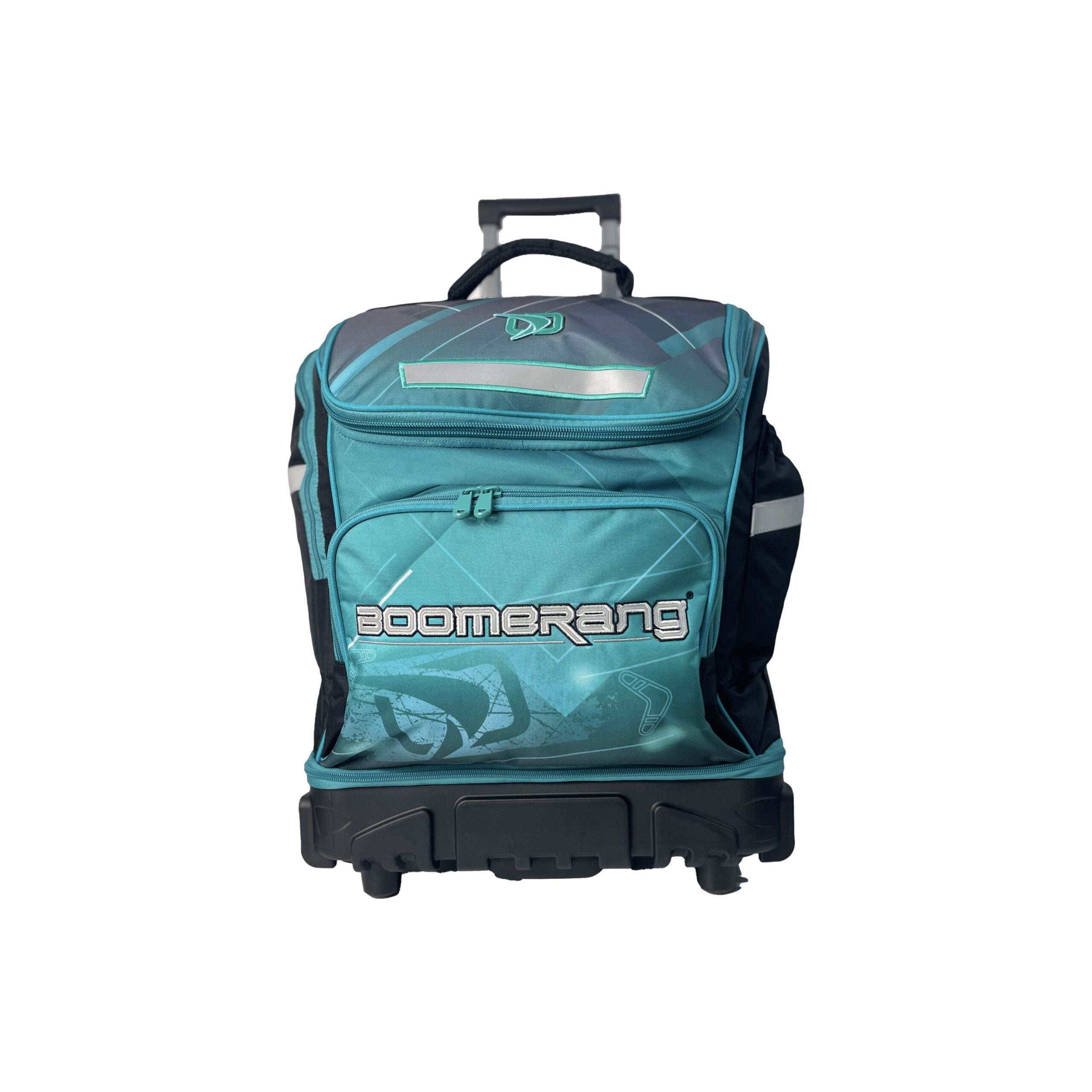 215-380 Boomerang Hardbody Big Wheel Trolley Bag Teal and Black Boomerang Hardbody Big Wheel Trolley Bag Teal And Black - Image 1