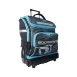 Boomerang Hardbody Big Wheel Trolley Bag Black And Cyan - Image 3