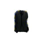 Baggy Printed Fabric Backpack Paint Splatter Gray/Sky - Image 3