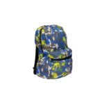 Baggy Printed Fabric Backpack Paint Splatter Gray/Sky - Image 2