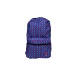 Baggy Printed Fabric Backpack Geo L