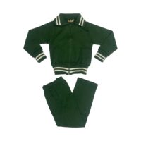 Green Tracksuits With White Stripes