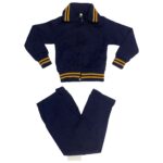 Navy Tracksuits With Gold Stripes