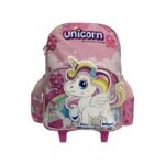School Mate Large Kids Trolley Back Pack Unicorn Pink
