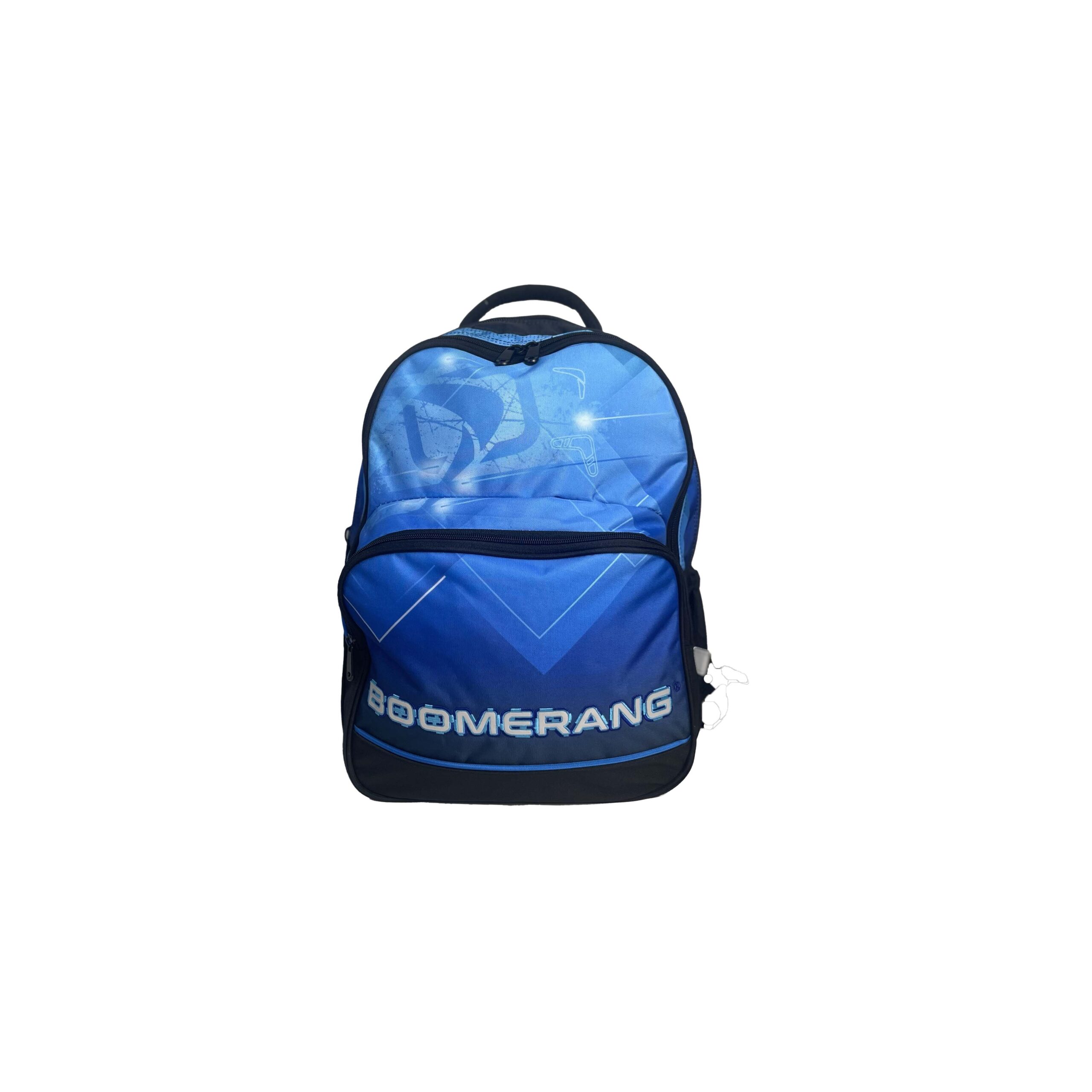 215-388 Boomerang Large Printed Backpack Ocean Blue Front View Boomerang Large Printed Backpack Ocean Blue - Image 1