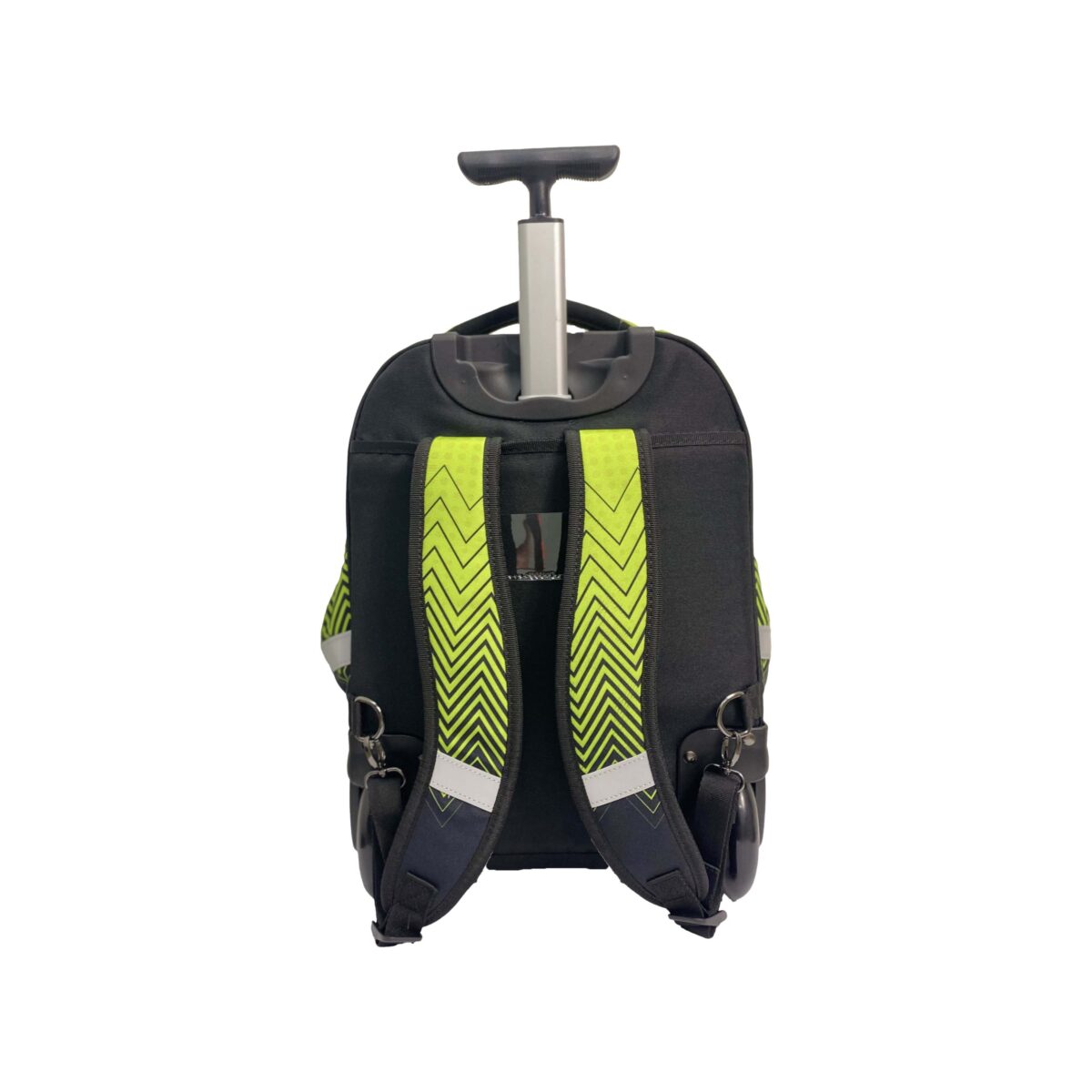 Big Wheel Smash Trolley Back Pack Zig Zag Lime And Black - Mary's