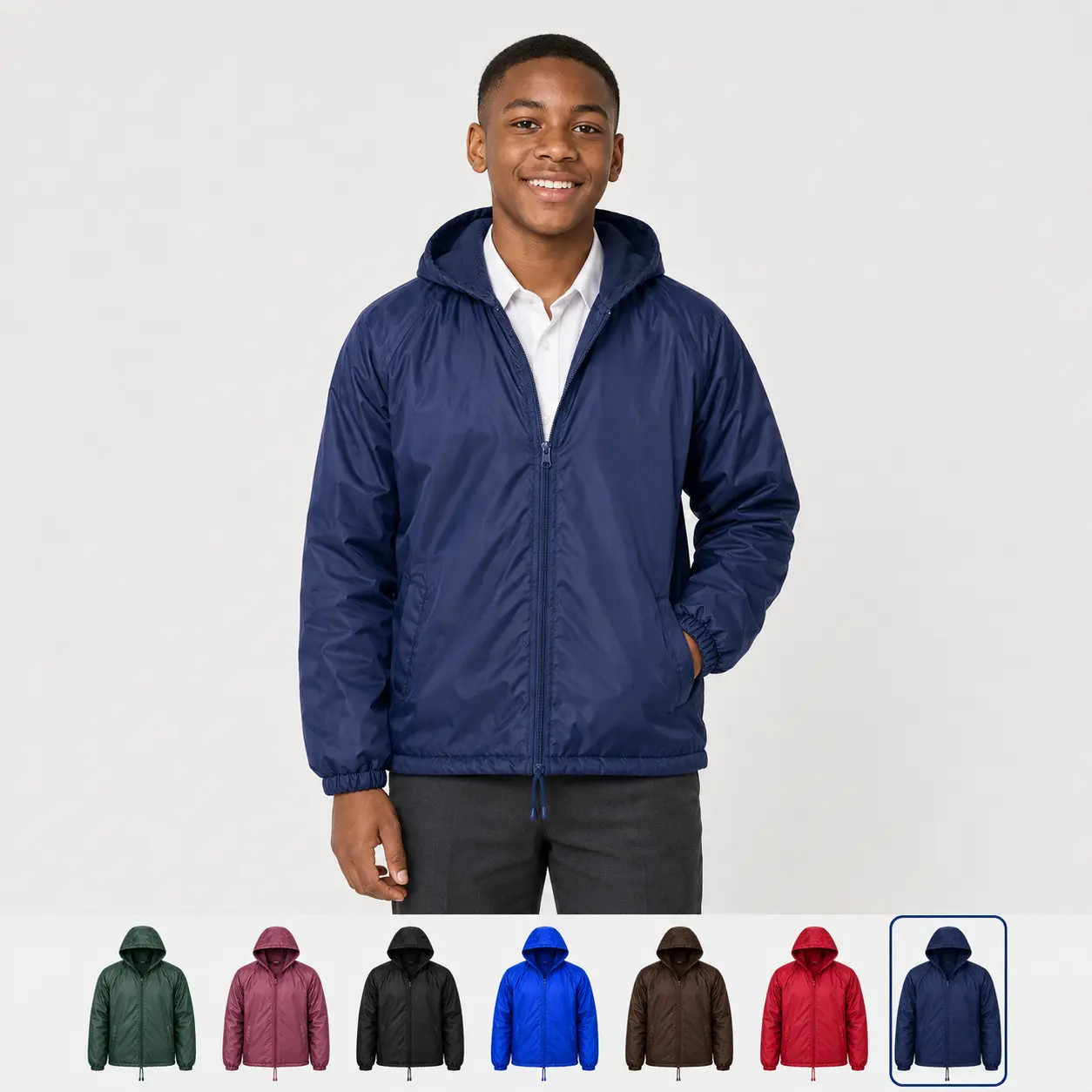 ChatGPT Image Jun 12, 2026, 10_58_31 AM School Rain Jacket with Fleece Inside – Kids & Adults - Image 1