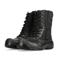 Work Boot Black Hawk Black Angled Pair Rebel